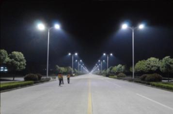 Road lighting in Huainan City, Anhui Province
